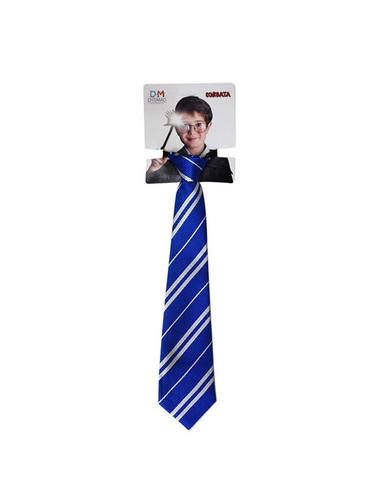 Corbata a rayas azul/negra de mago