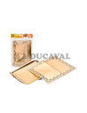 Bandeja rectangular + blonda oro | Ducaval | Envíos 24/48h