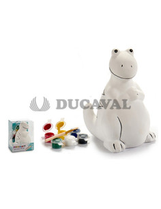 Hucha dinosaurio para pintar | Ducaval | Envíos 24/48 horas