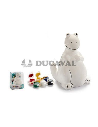 Hucha dinosaurio para pintar | Ducaval | Envíos 24/48 horas