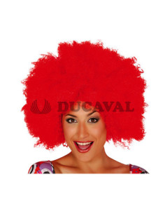 Peluca afro roja extra