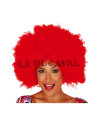 Peluca afro roja extra