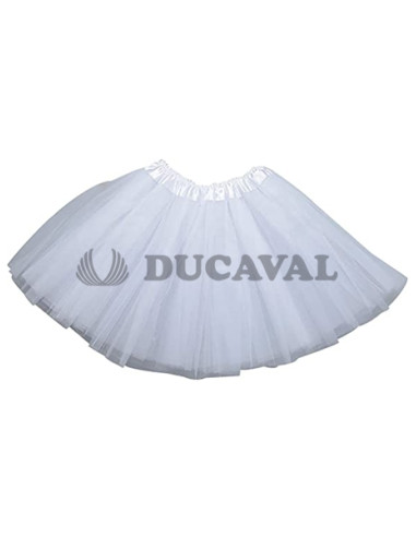 Tutú en color blanco de 45cm | Ducaval | Envíos 24/48h