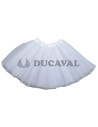 Tutú en color blanco de 45cm | Ducaval | Envíos 24/48h