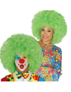 Peluca afro verde extra