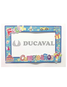 Marco cumpleaños azul  Disfraces Ducaval