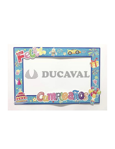 Marco cumpleaños azul  Disfraces Ducaval