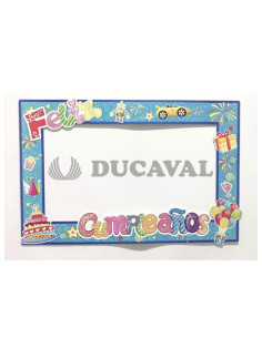 Marco cumpleaños azul  Disfraces Ducaval