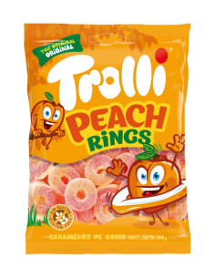 Aros melocotón pica 1kg Trolli | Ducaval | Envíos 24/48 horas