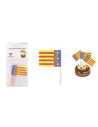 Banderillas para tarta senyera | Ducaval | Envías 24/48 horas 