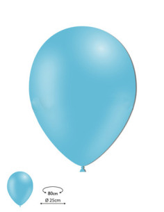 Globos látex azul celeste 80cm 100ud | Ducaval | Envíos 24/48 horas