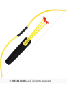 Arco Indio 75 cm 3 flechas  Disfraces Ducaval
