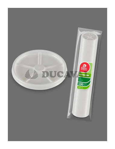 Tapas para vaso de cartón 200cc s/100u Ducaval Envios2448horas
