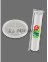 Tapas para vaso de cartón 200cc s/100u Ducaval Envios2448horas