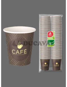 Vaso cartón decoración250 cc100 ud | Ducaval |Envios 2448 envios