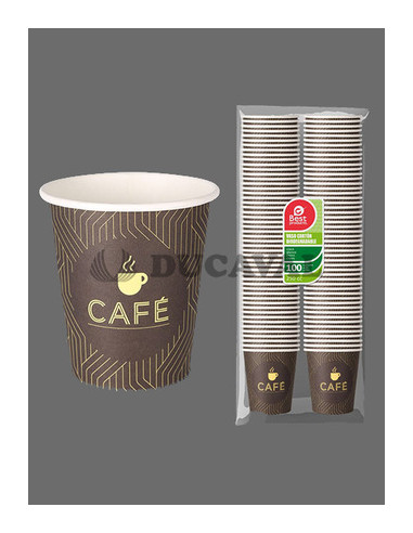 Vaso cartón decoración250 cc100 ud | Ducaval |Envios 2448 envios