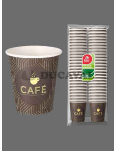 Vaso cartón decoración250 cc100 ud | Ducaval |Envios 2448 envios