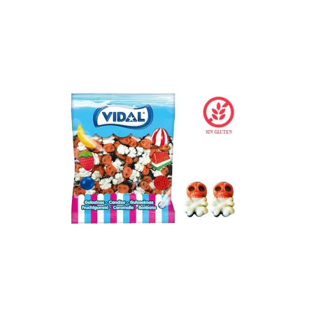 Calaveras pirata Vidal 250ud | Ducaval | Envíos 24/48 horas
