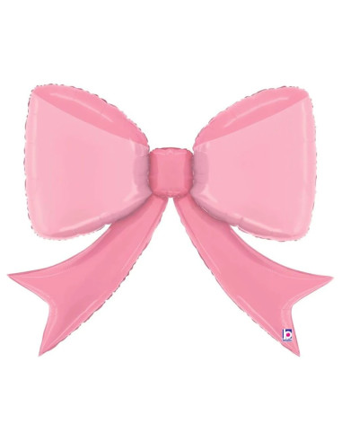 Globo foil mini lazo rosa14" | Ducaval | Envías 24/48 horas 