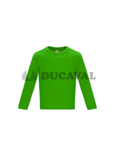 Camiseta manga larga verde césped bebé