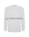 Camiseta manga larga blanca adul.