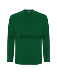 Camiseta manga larga verde botella adul.