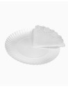 Bandeja cartón blanca con blonda red 16cm 4ud | Ducaval | Envios 244