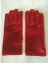 Guantes metalizado rojo