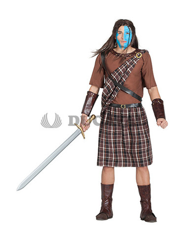 Disfraz Escocés Braveheart  Envíos 24 horas
