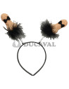 Diadema penes marabú negro