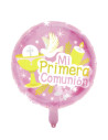 Globo mi primera comunion rosa 45x45cm | Ducaval | Envías 24/48 horas