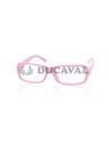 Gafas sin cristal rosa