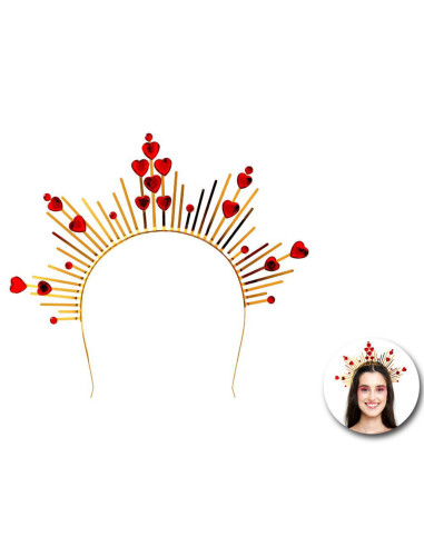 DIADEMA HALO REINA ROJA | Ducaval | Envías 24/48 horas 