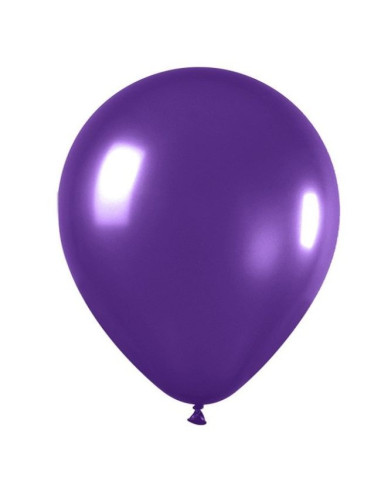 Globo latex metal violeta 12.5 cm 100 u   | Ducaval | Envías 24/48 ho