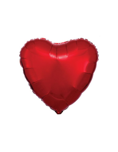 Globo foil corazon rojo metal 45 cm | Ducaval | Envíos 24/48 horas