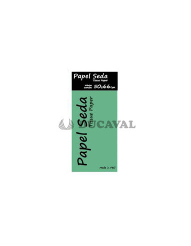 Papel seda 50x66cm verde | Ducaval | Envíos 24/48 horas