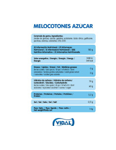 Corazón melocotón azúcar 1kg | Ducaval | Envíos 24/48 horas