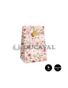 Bolsa papel flora rosa 7.5x11.5x20 x5 cm  Ducaval envios 24/48 horas 