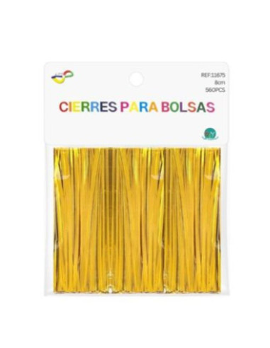 Lazos de alambre oro 8cm | Ducaval | Envías 24/48 horas 