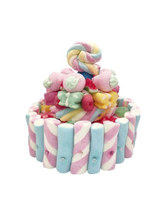 Tarta gominolas multicolor 2 pisos | Ducaval | Envíos 24/48 horas