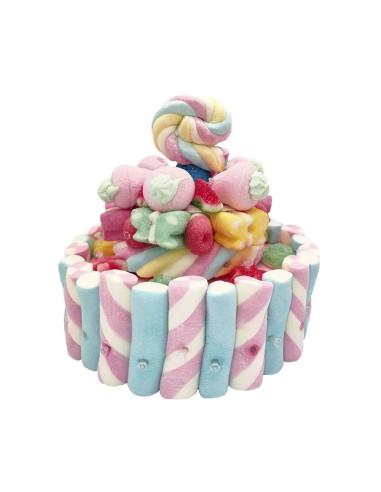 Tarta gominolas multicolor 2 pisos | Ducaval | Envíos 24/48 horas