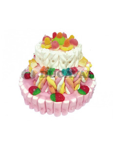 Tarta multicolor 3 pisos S 700. Ducaval Envios 2448 horas