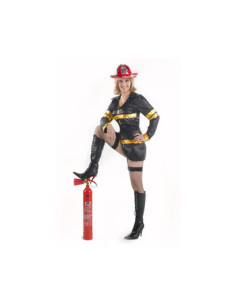 Disfraz de Bombera sexy negro