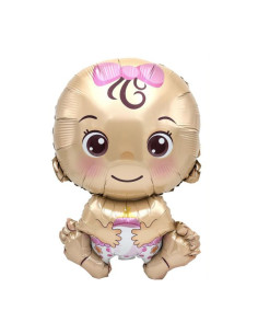 globo foil bebé rosa 45.5*70cm | Ducaval | Envías 24/48 horas 