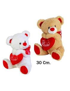 Oso corazón lazo 30cm| Ducaval | Envías 24/48 horas 