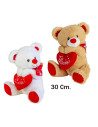 Oso corazón lazo 30cm| Ducaval | Envías 24/48 horas 