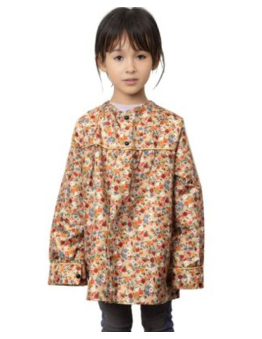Bluson flores ribete beis infantil  | Ducaval | Envías 24/48 horas 