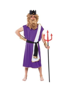 Disfraz Neptuno morado  Disfraces Ducaval