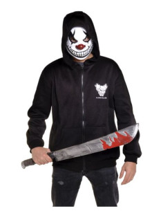 Disfraz de Payaso Asesino sudadera y mascara | Ducaval | Envías 24/48