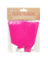 Caja palomitas fucsia 15cm (3 unidades)  Disfraces Ducaval